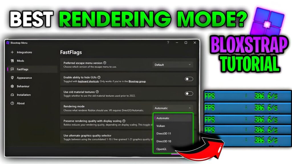 Best Rendering Mode in Roblox Bloxstrap